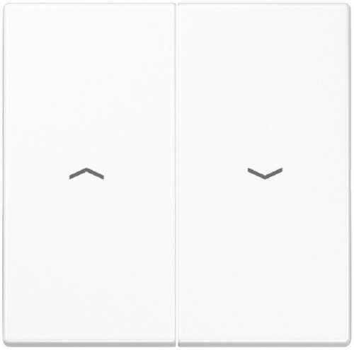 Лицевая панель Jung LS990 для 2-кл. выключателя жалюзи белый картинка